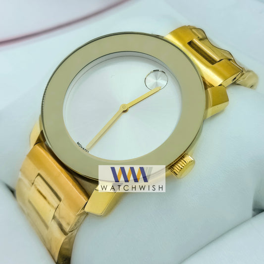 New Collection Gold With White Dial Watch For Men