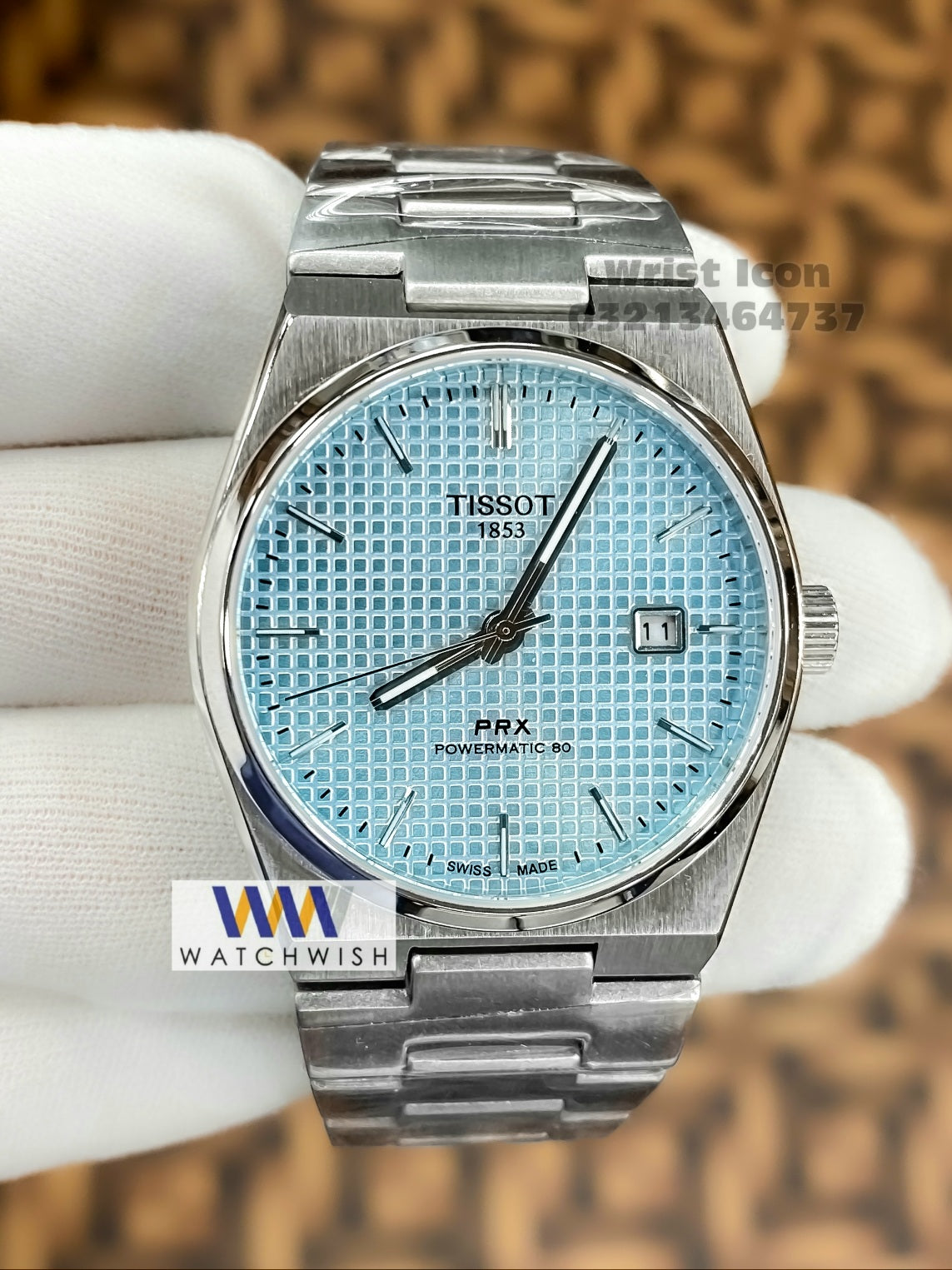 Latest Collection PRX Silver With Light Blue Dial Automatic