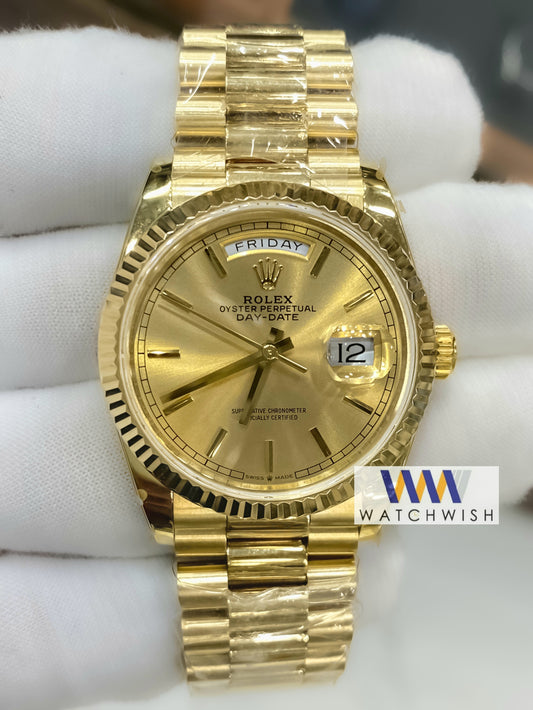 Premium Quality BPF Yellow Gold With Yellow Gold Dial Automatic 36mm Watch