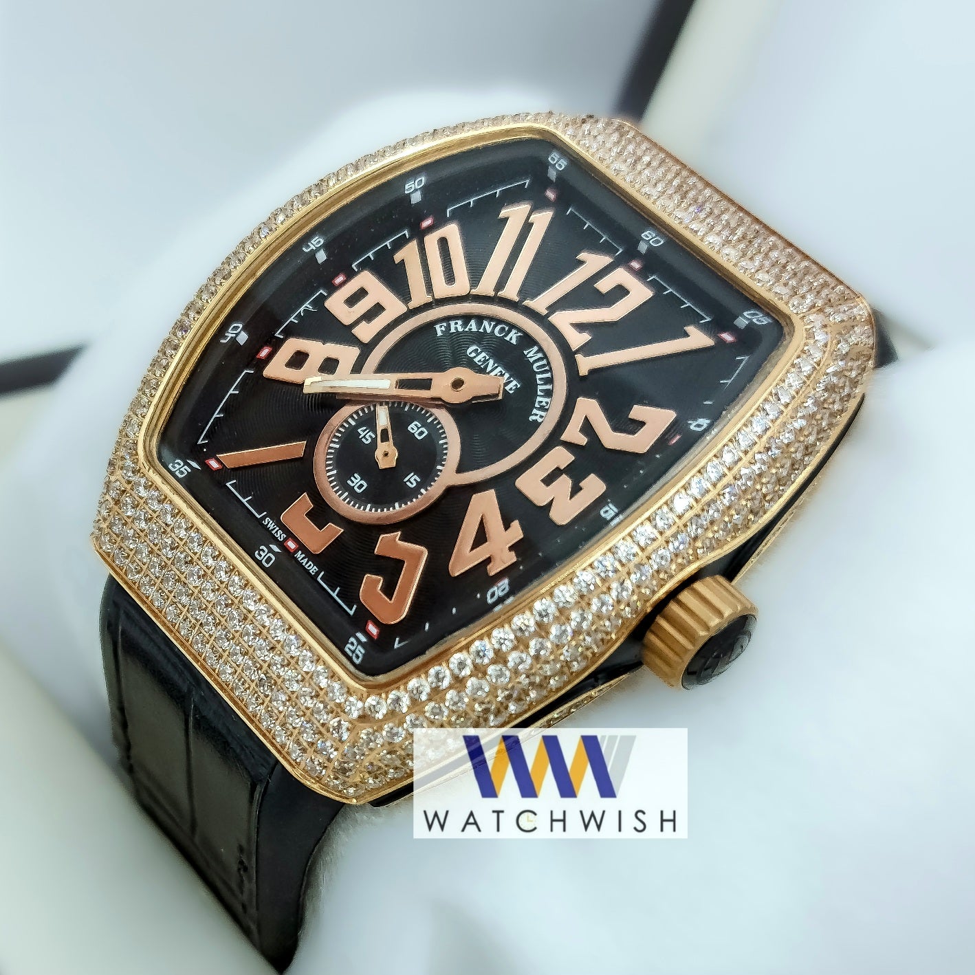 Exclusive Collection Rose Gold Stone Case Automatic Watch For Men