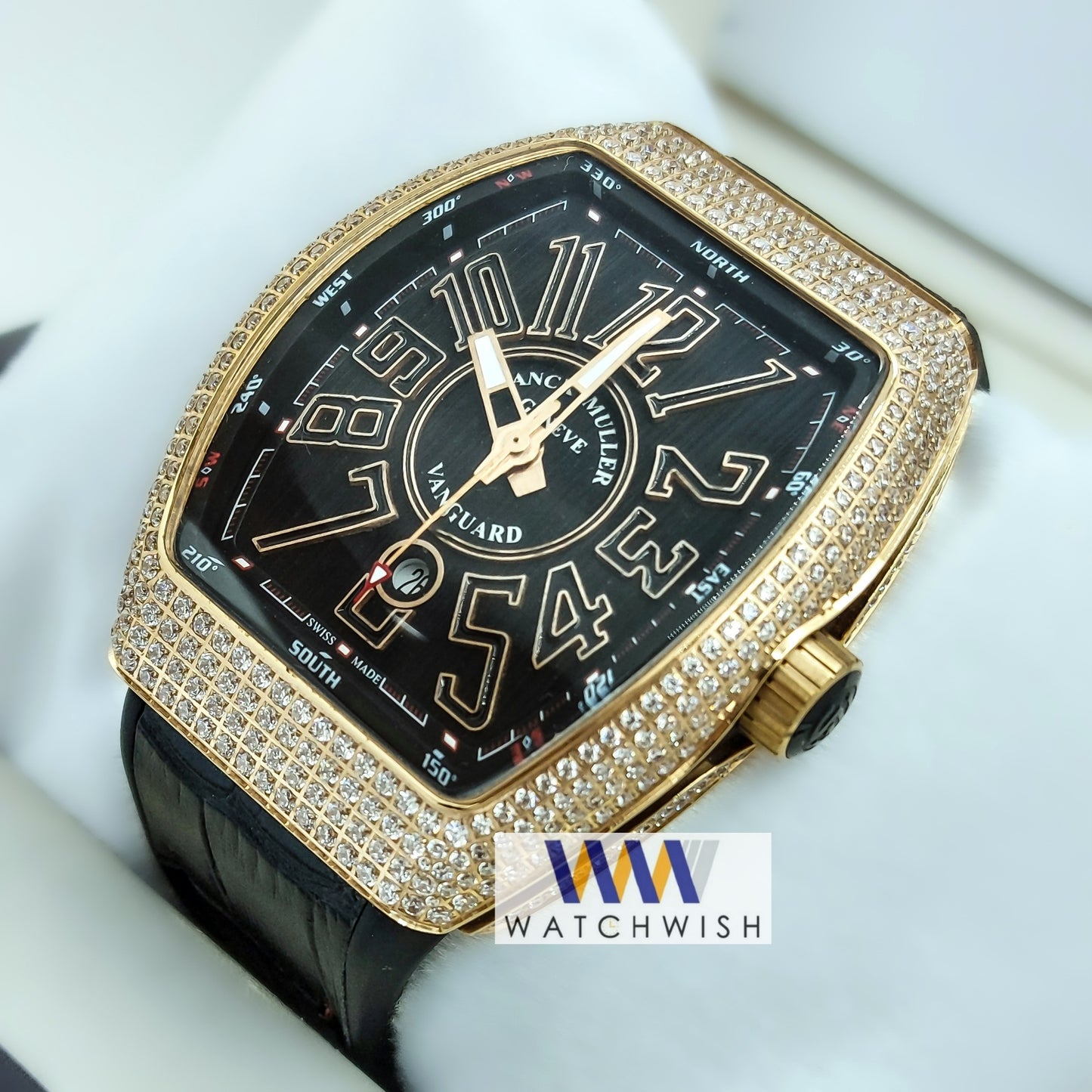 Exclusive Collection Rose Gold Stone Case Automatic Watch For Men