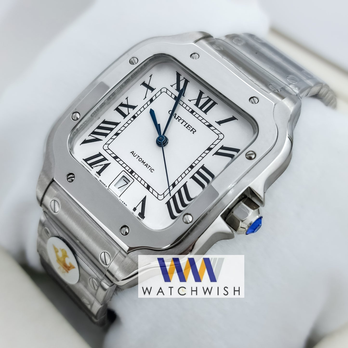 New Collection Silver With White Dial Automatic Watch For Men
