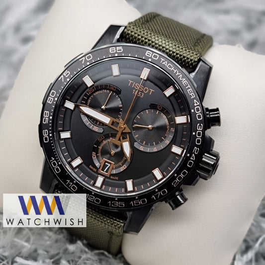 New Collection Black With Black Dial Chronograph Watch