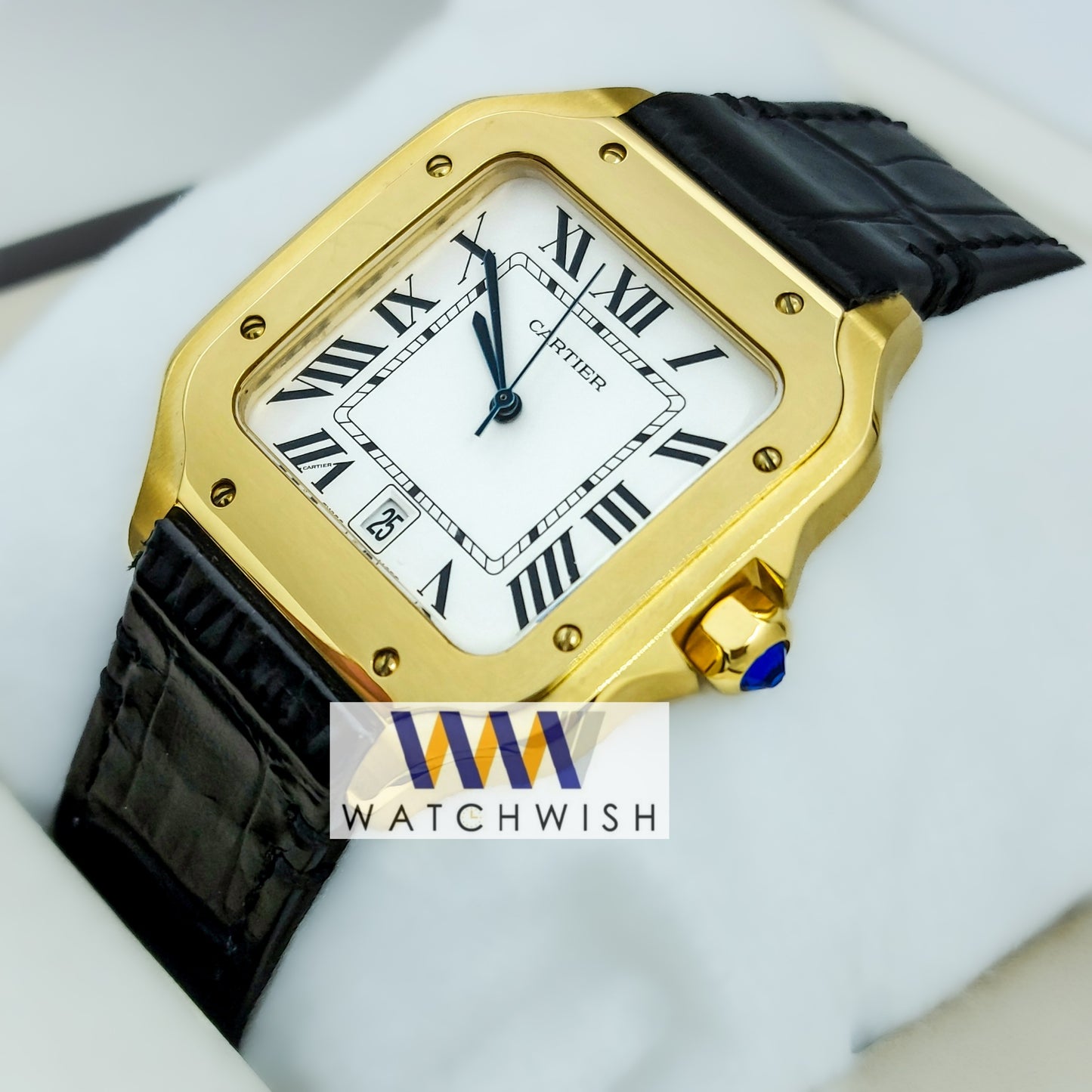 New Collection Yellow Gold With White Dial Watch For Men