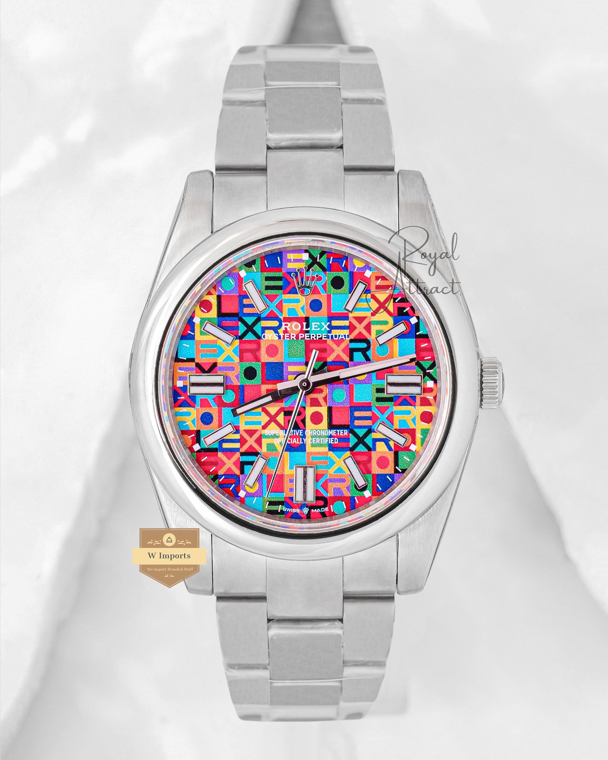 40mm Silver With Puzzles Dial Automatic Watch Zr Factory