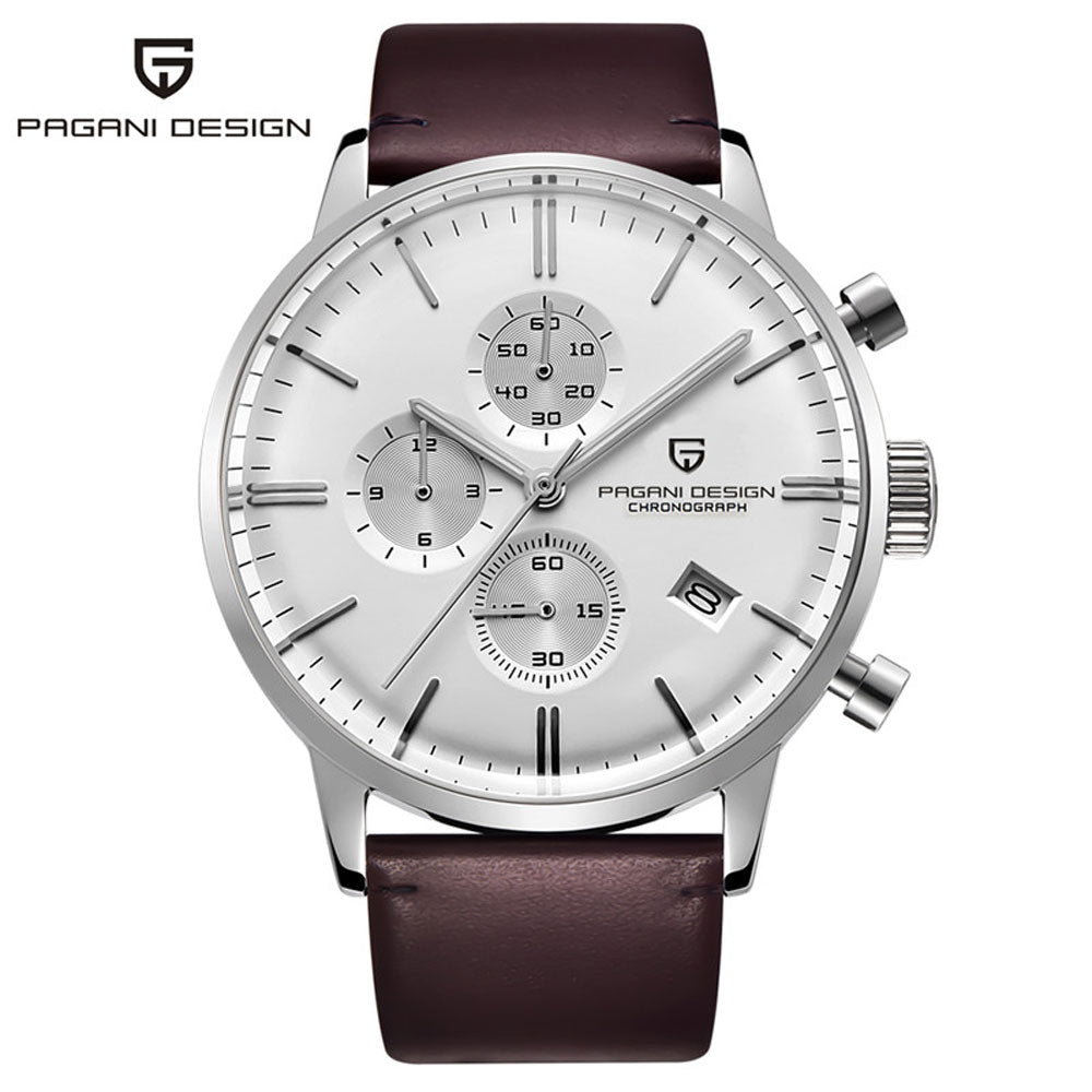 Pagani Design Time Walker Brown Strap Chronograph Men's Watch 2720