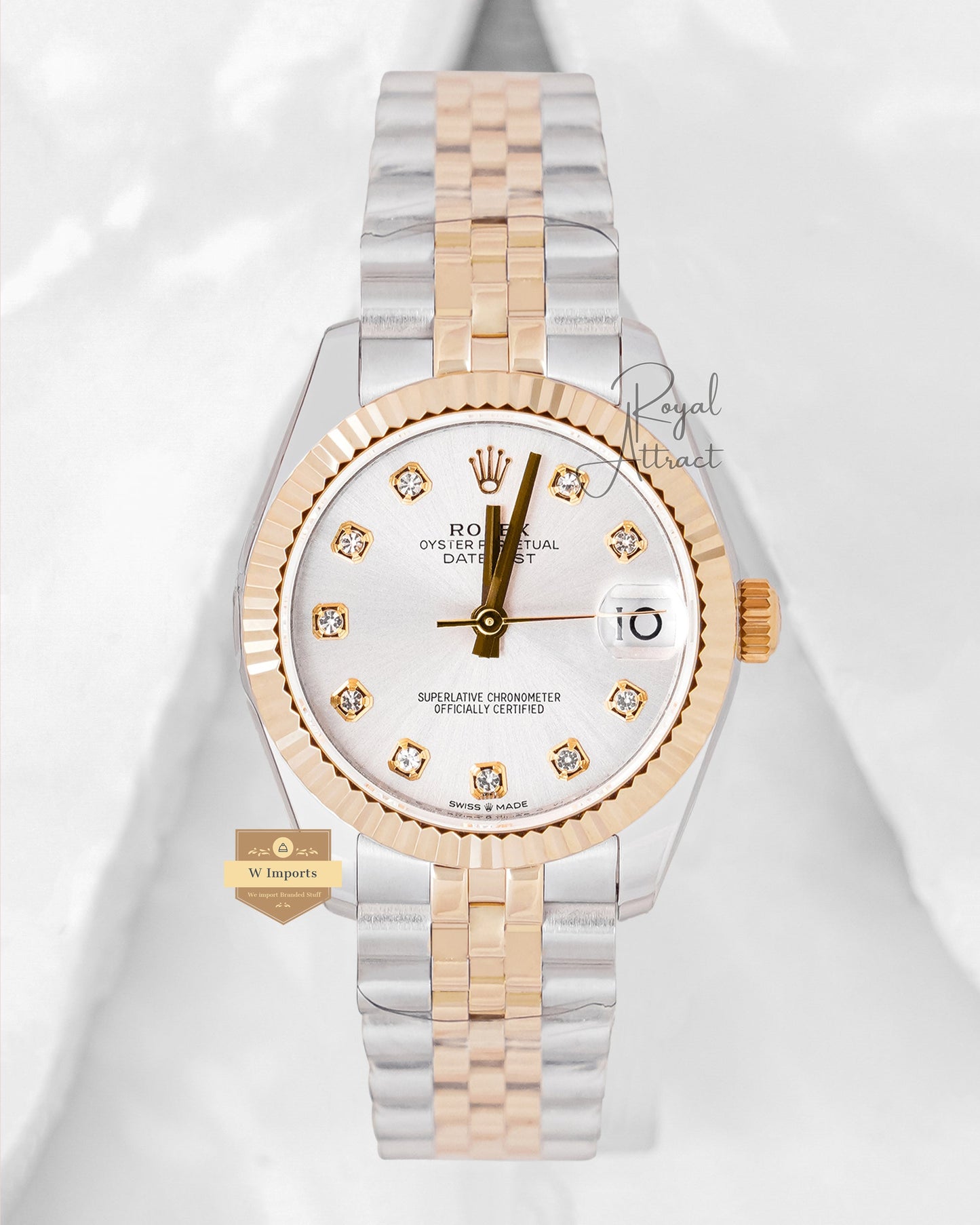 two tone jubilee bracelet for women