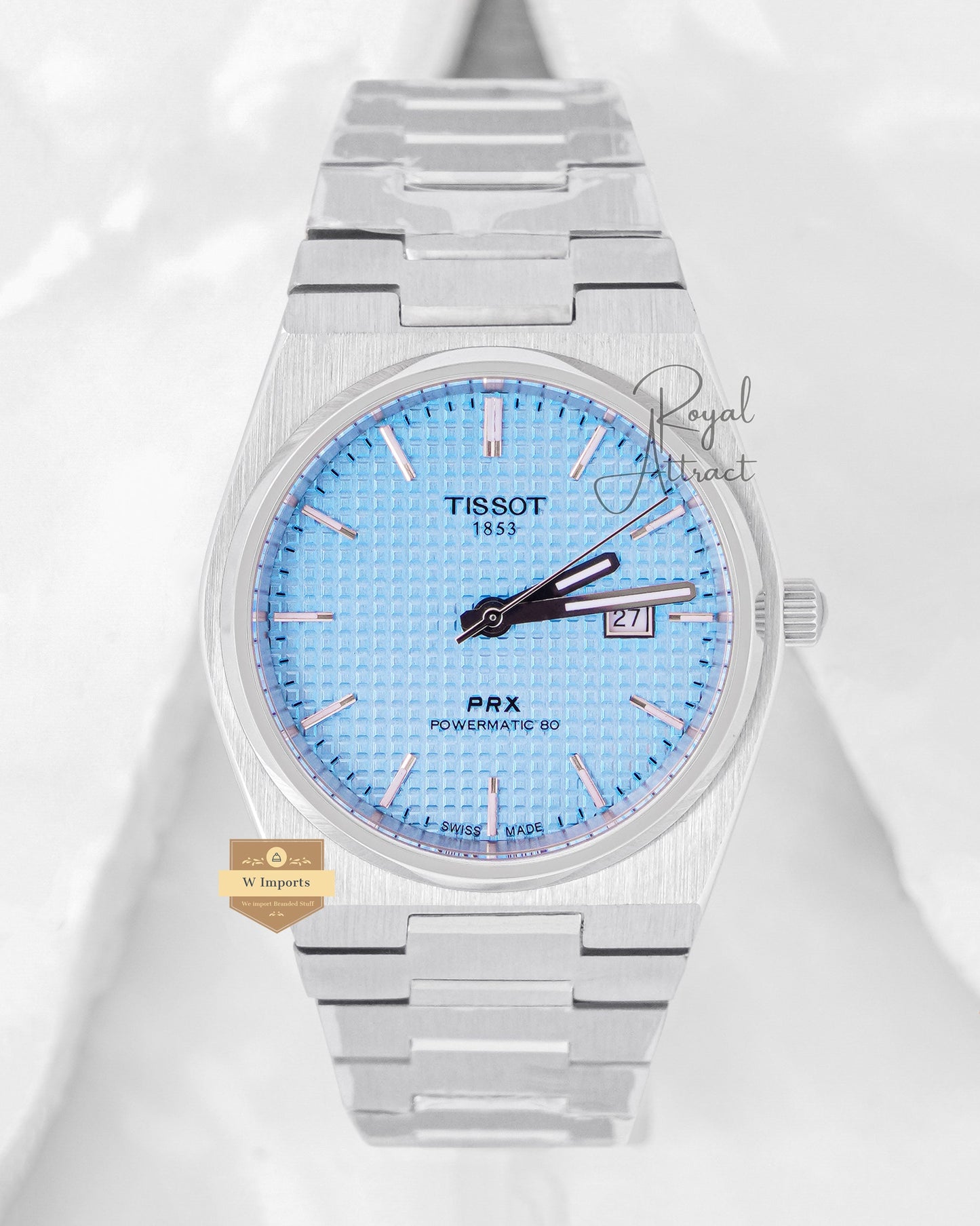 Latest Collection Premium Prx Silver With Tiffany Dial Stainless Steel Automatic Watch