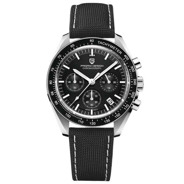 Pagani Design Men's Strap Watches Quartz Chronograph | Pd-1701 Black dial