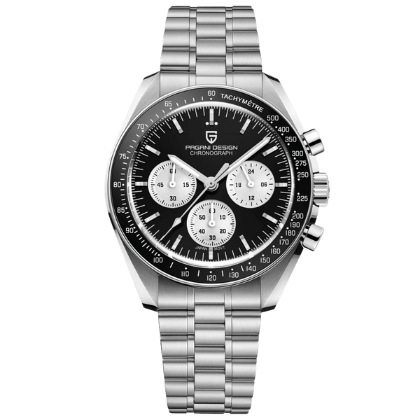 Pagani Design Men's Black Dial Chain Watch Chronograph | Pd-1701