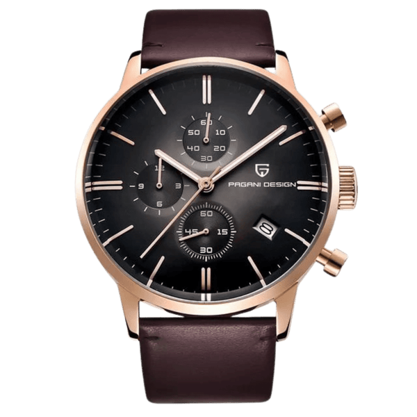 Pagani Design Brown Leather Strap Pd-2720k