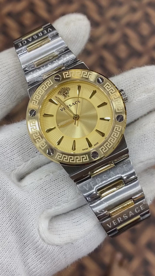 Ladies Collection Two Tone With Yellow Dial Watch