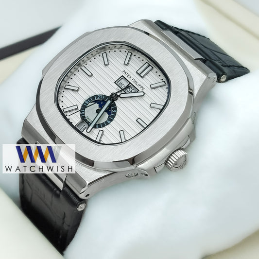 New Collection Silver With White Dial Automatic Watch