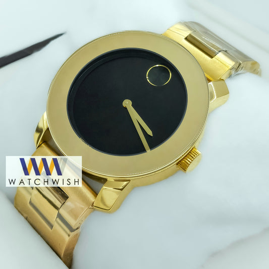 New Collection Gold With Black Dial Watch For Men