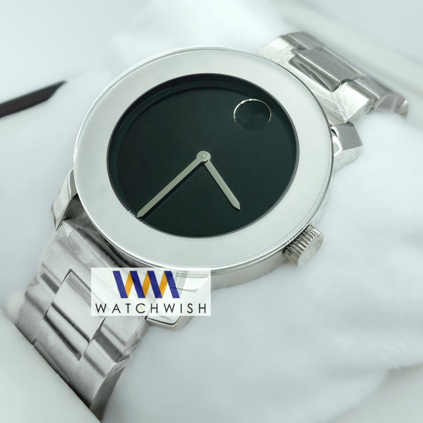 New Collection Silver With Black Dial Watch For Men