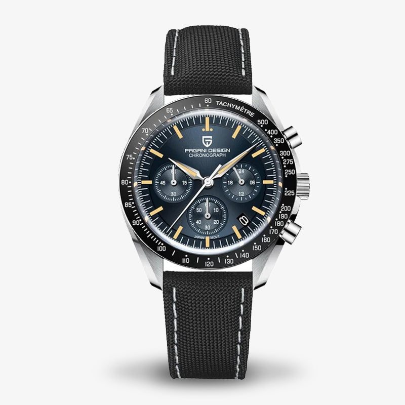 Pagani Design Men's Deep Blue Dial Strap Watches Chronograph | Pd-1701
