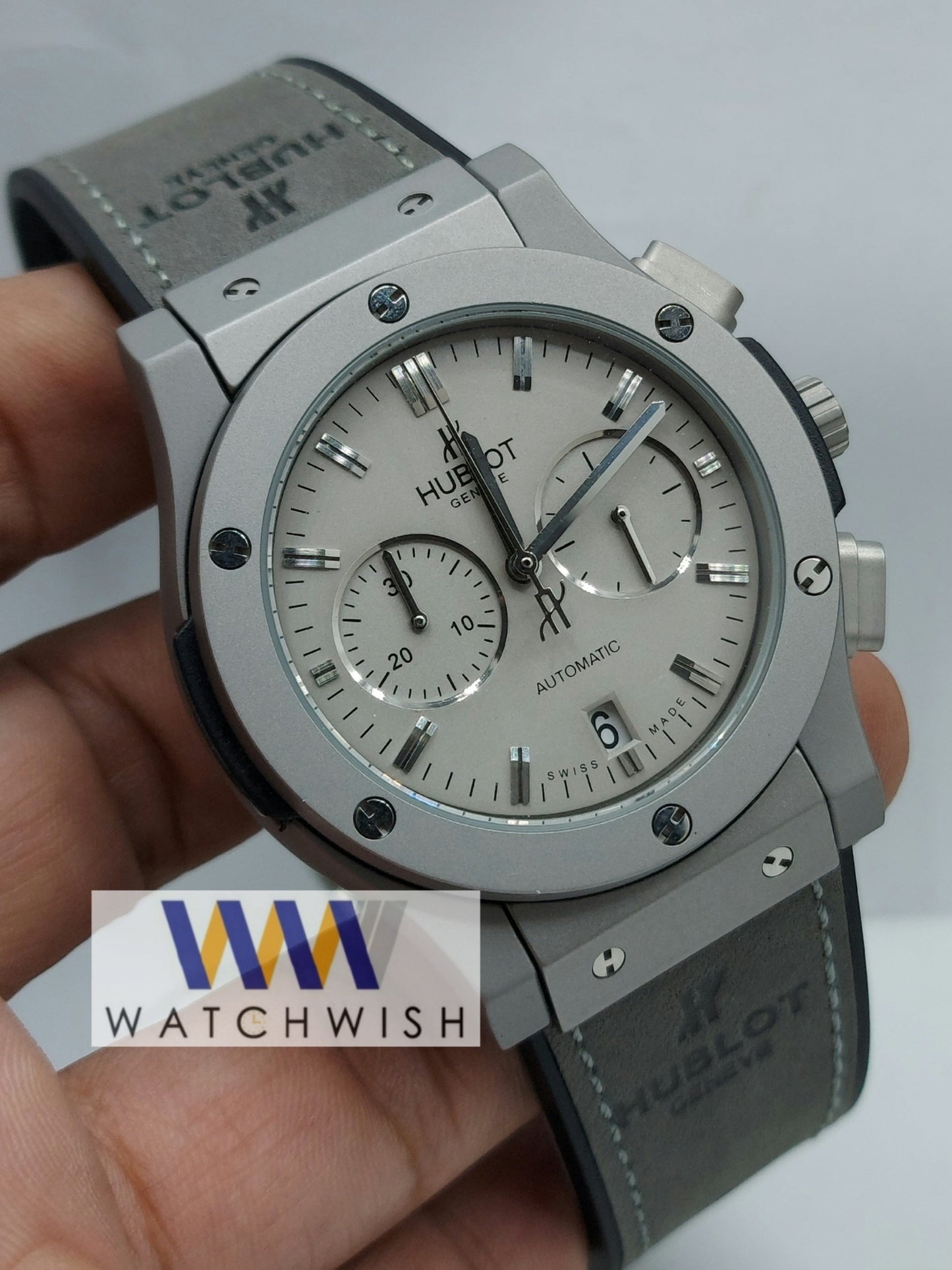 New Collection Full Matt Grey Chronograph Branded Watch