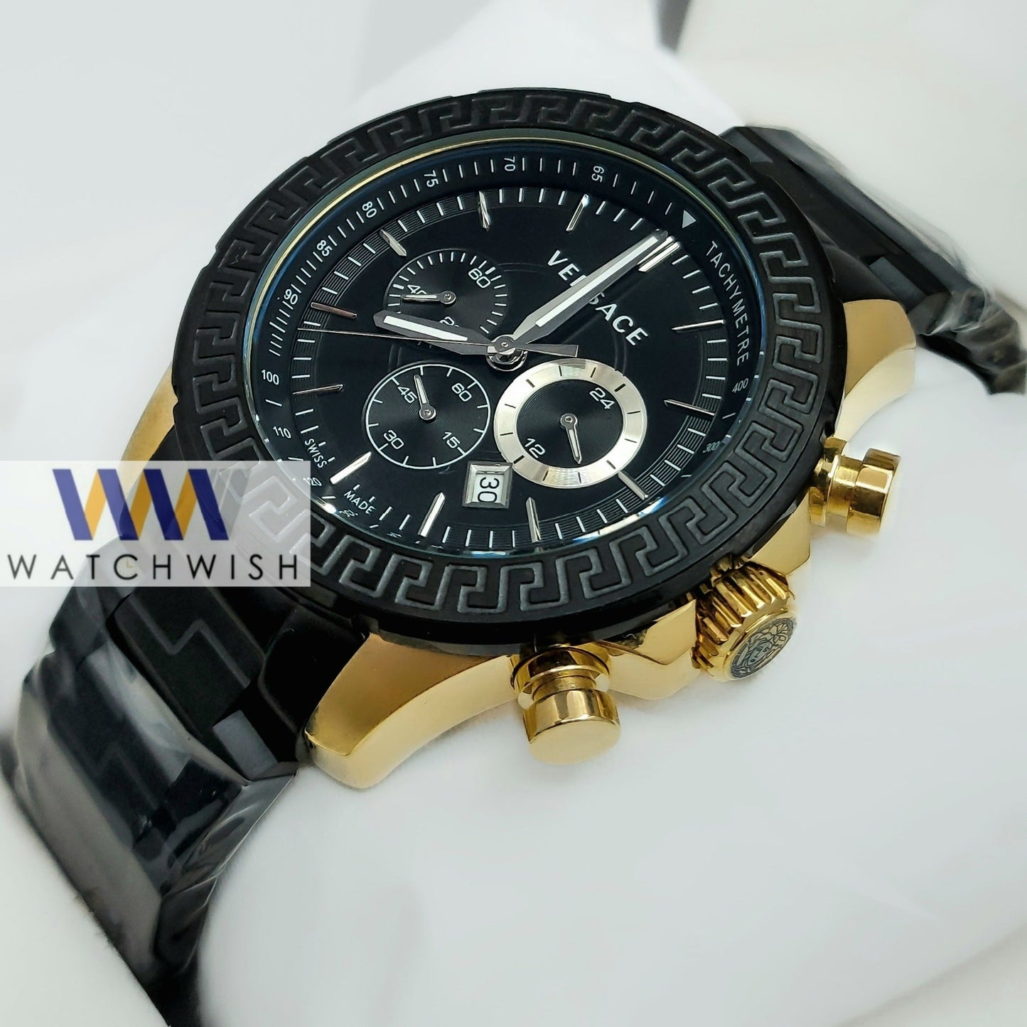 New Collection All Black with Black Dial Rose Gold Case Chronograph Watch