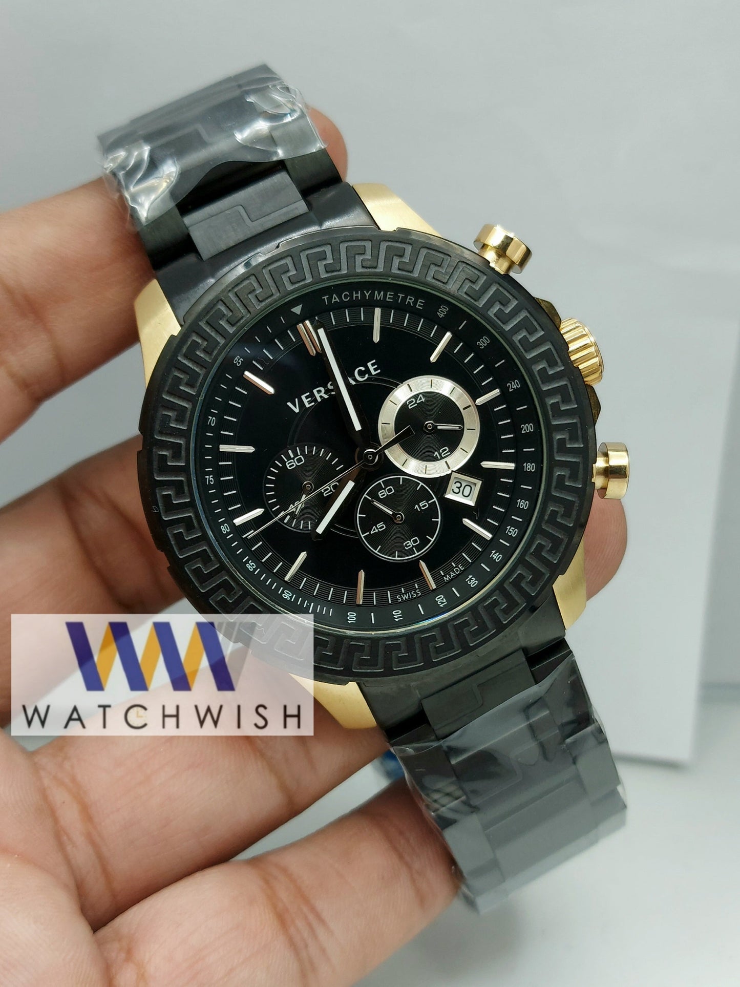 New Collection All Black with Black Dial Rose Gold Case Chronograph Watch