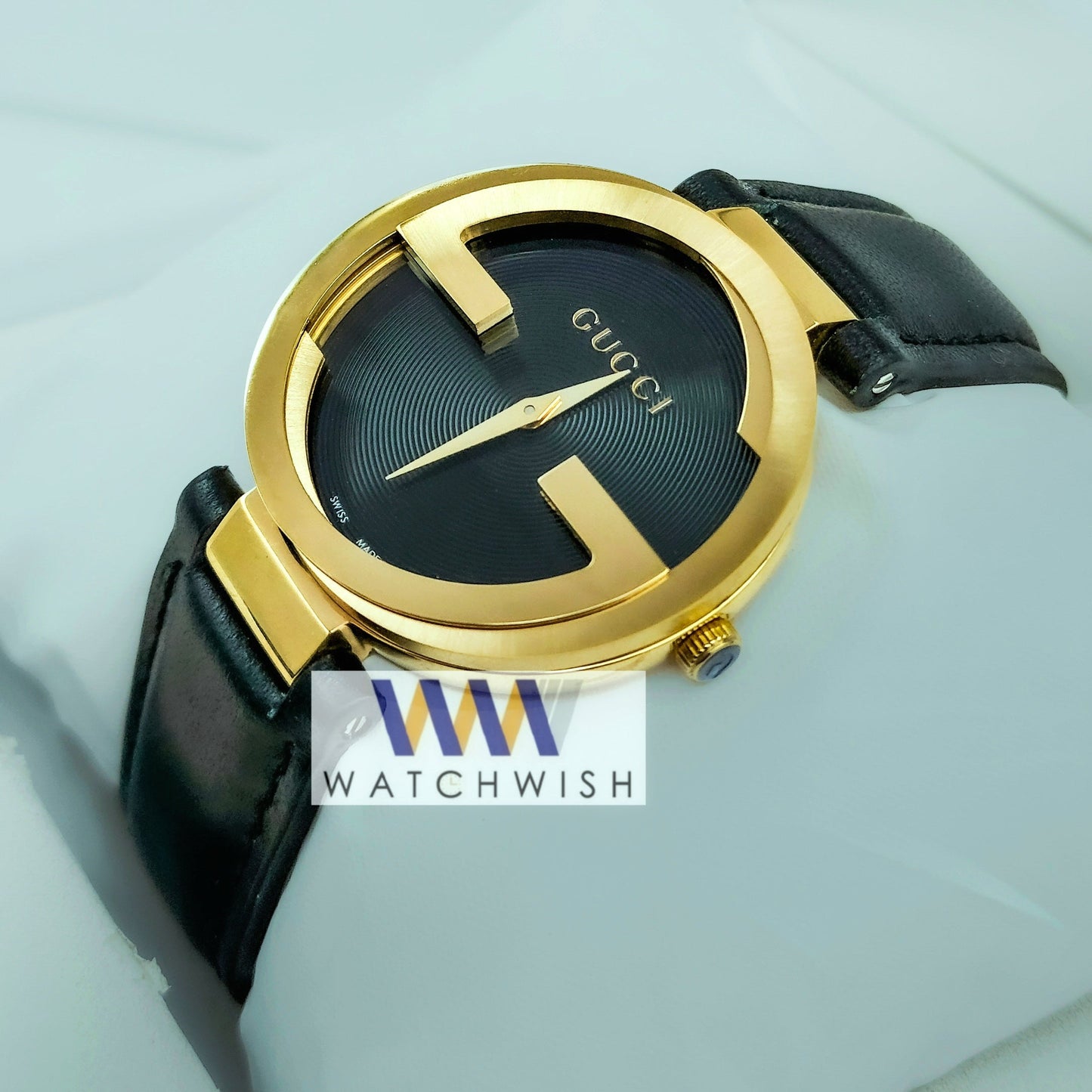 New Collection 37mm Yellow Gold With Black Dial Watch