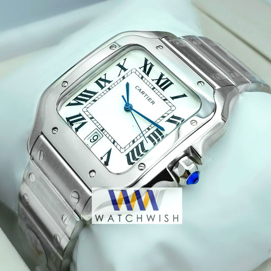 New Collection Silver With White Dial Watch For Men