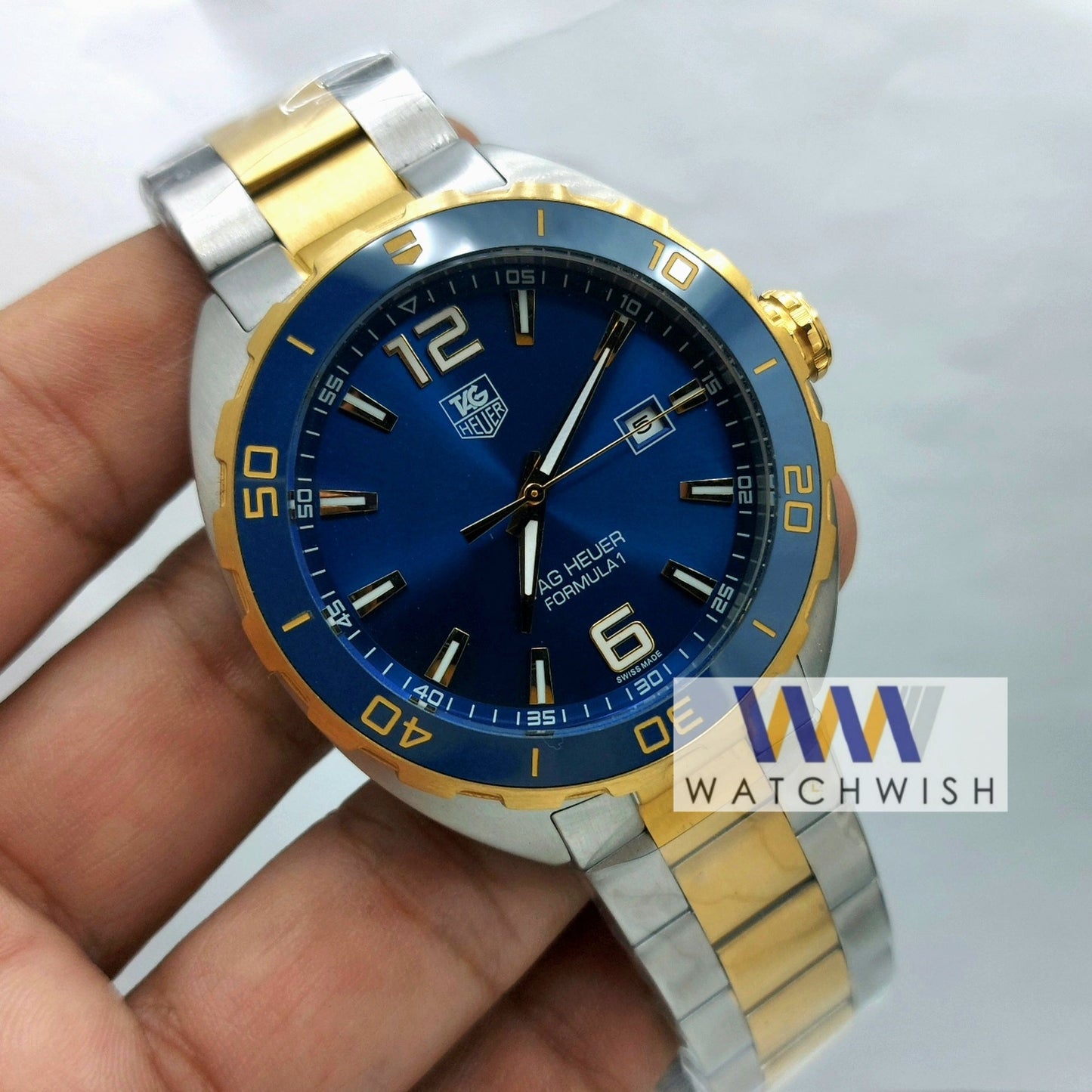 Exclusive Collection Two Tone With Blue Dial Automatic Watch
