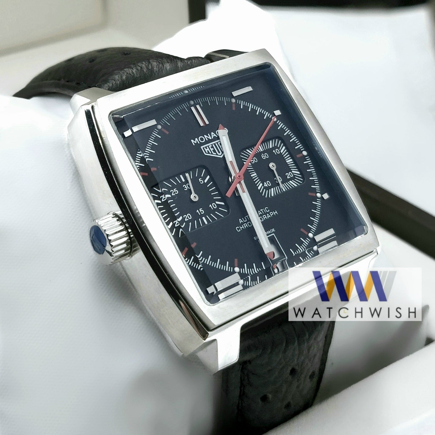 New Collection Silver With Black Dial Chronograph Watch