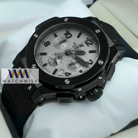 New Collection Full Black With Grey Dial Chronograph Branded Watch