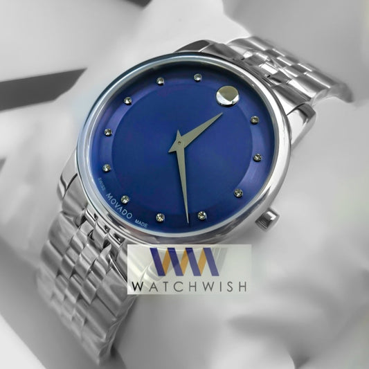 New Collection Silver With Blue Dial Watch For Men