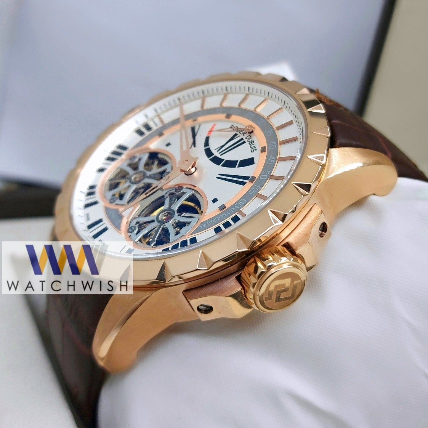 Exclusive Collection Rose Gold With White Dial Automatic Watch