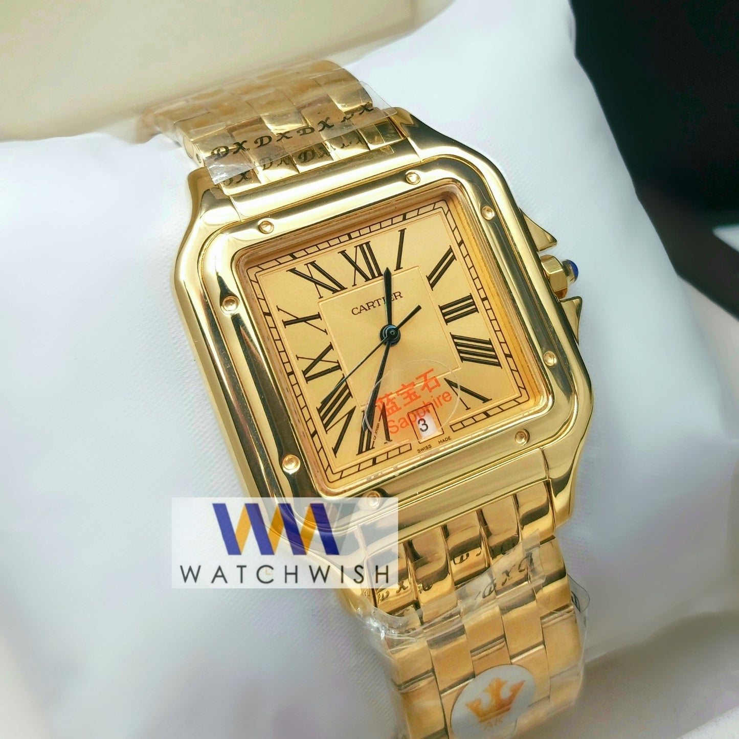 New Collection Yellow Gold Yellow Gold Dial Watch For Men