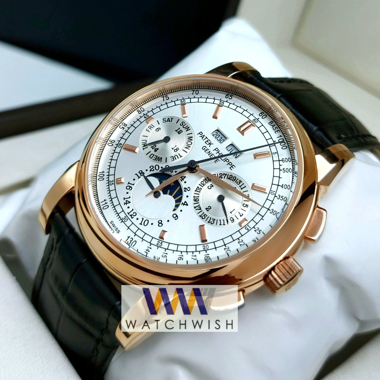 New Collection Rose Gold With White Dial Automatic Watch For Men