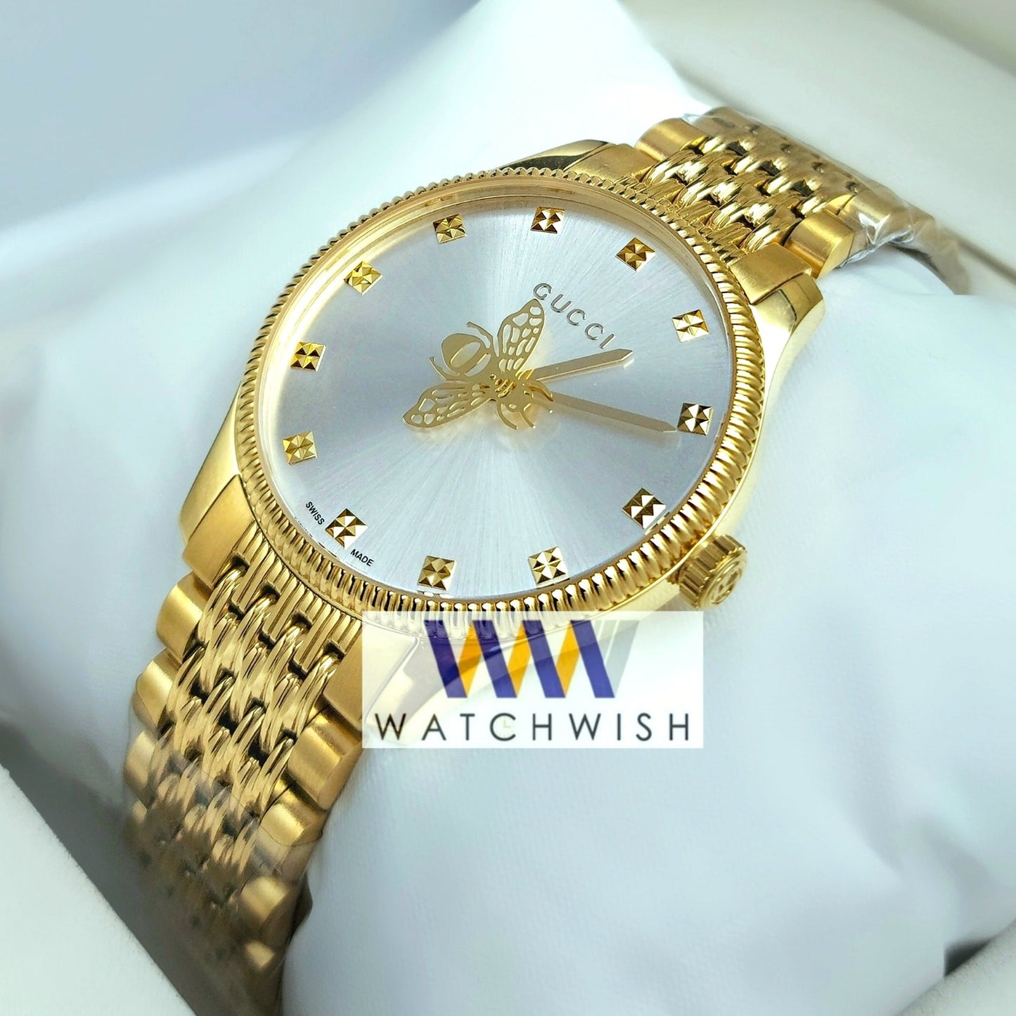 New Collection Gold With Rose Gold Dial Watch