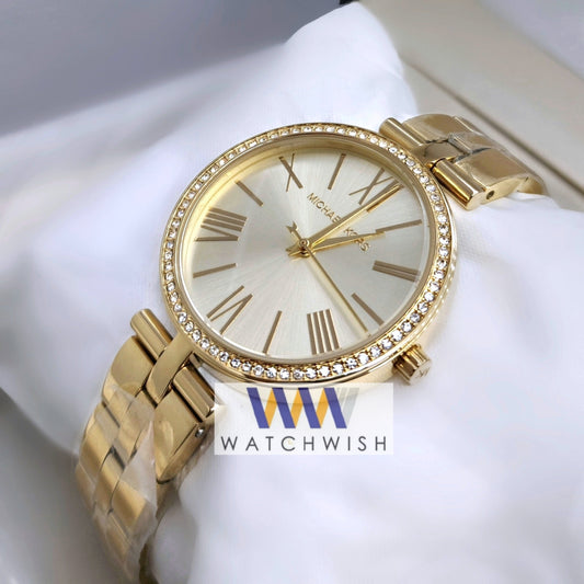 Ladies Collection Rose Gold With Rose Gold Dial Stone Bezel Watch
