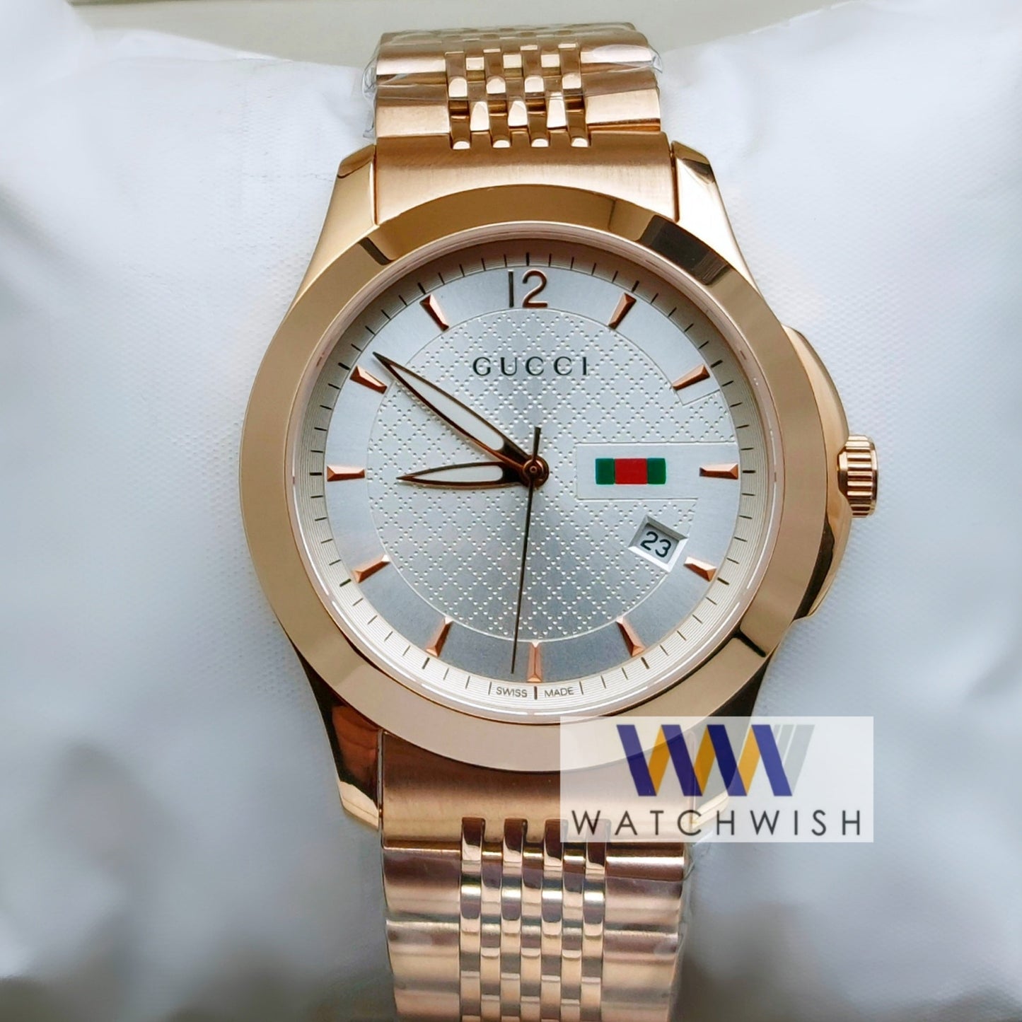 New Collection Rose Gold With Off White Dial Watch