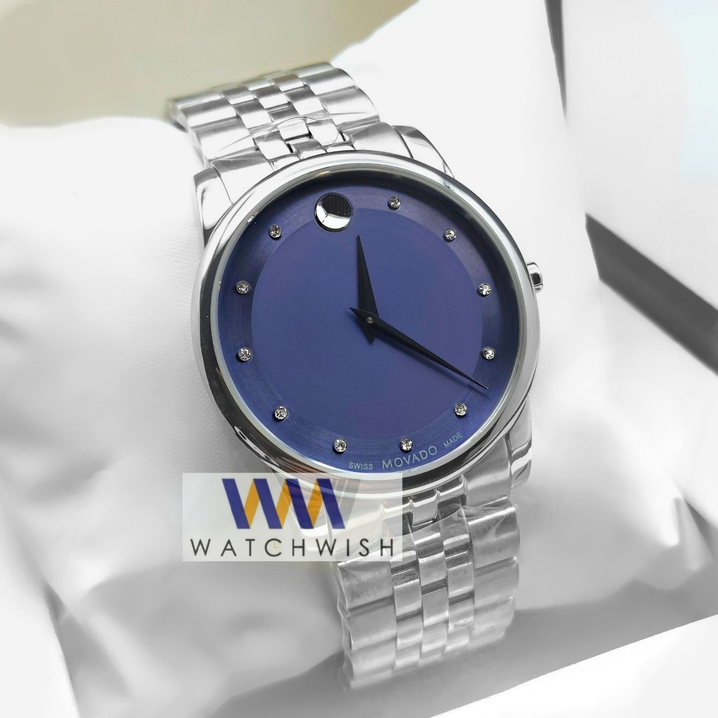 New Collection Silver With Blue Dial Watch For Men