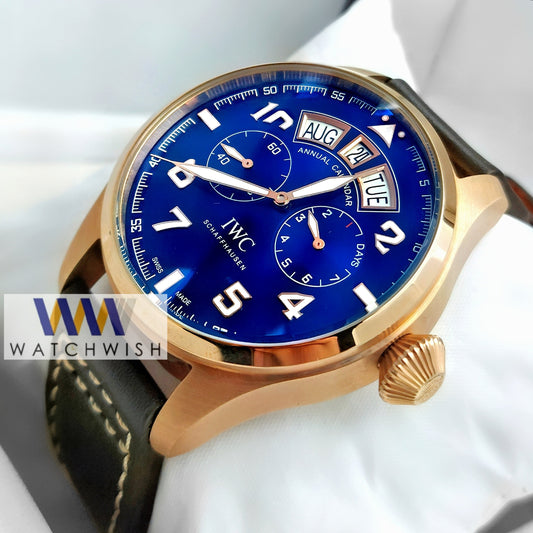 New Collection Rose Gold With Blue Dial Automatic Watch For Men