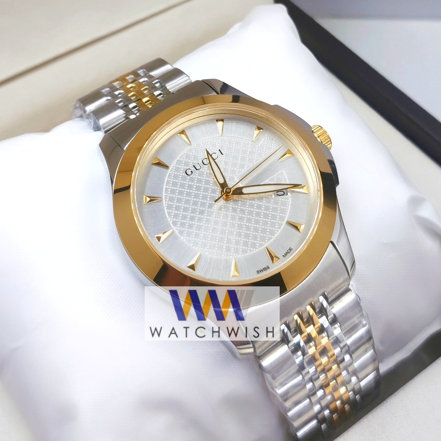 New Collection Two Tone With Silver Dial Watch