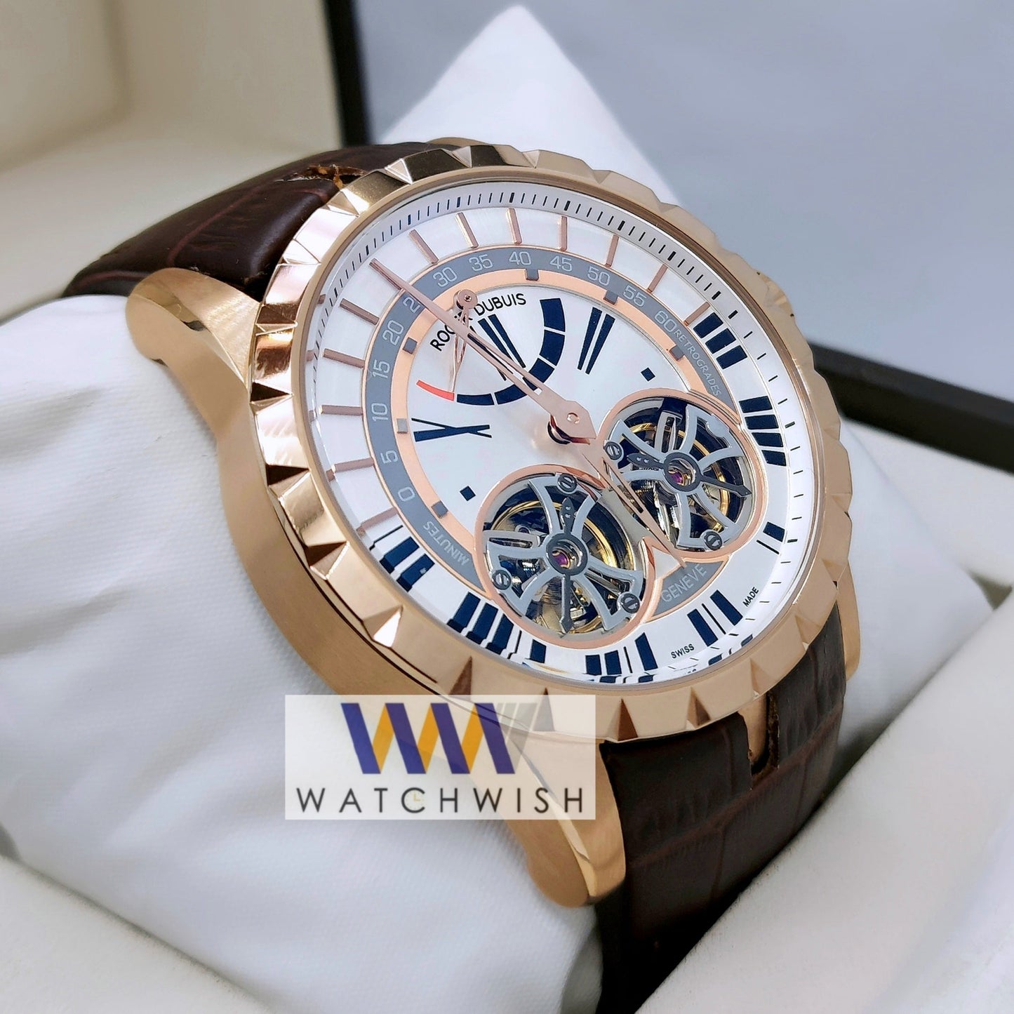 Exclusive Collection Rose Gold With White Dial Automatic Watch