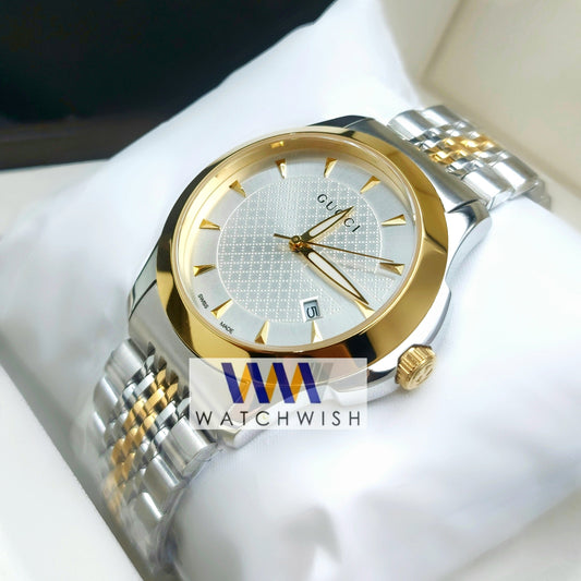 New Collection Two Tone With Silver Dial Watch