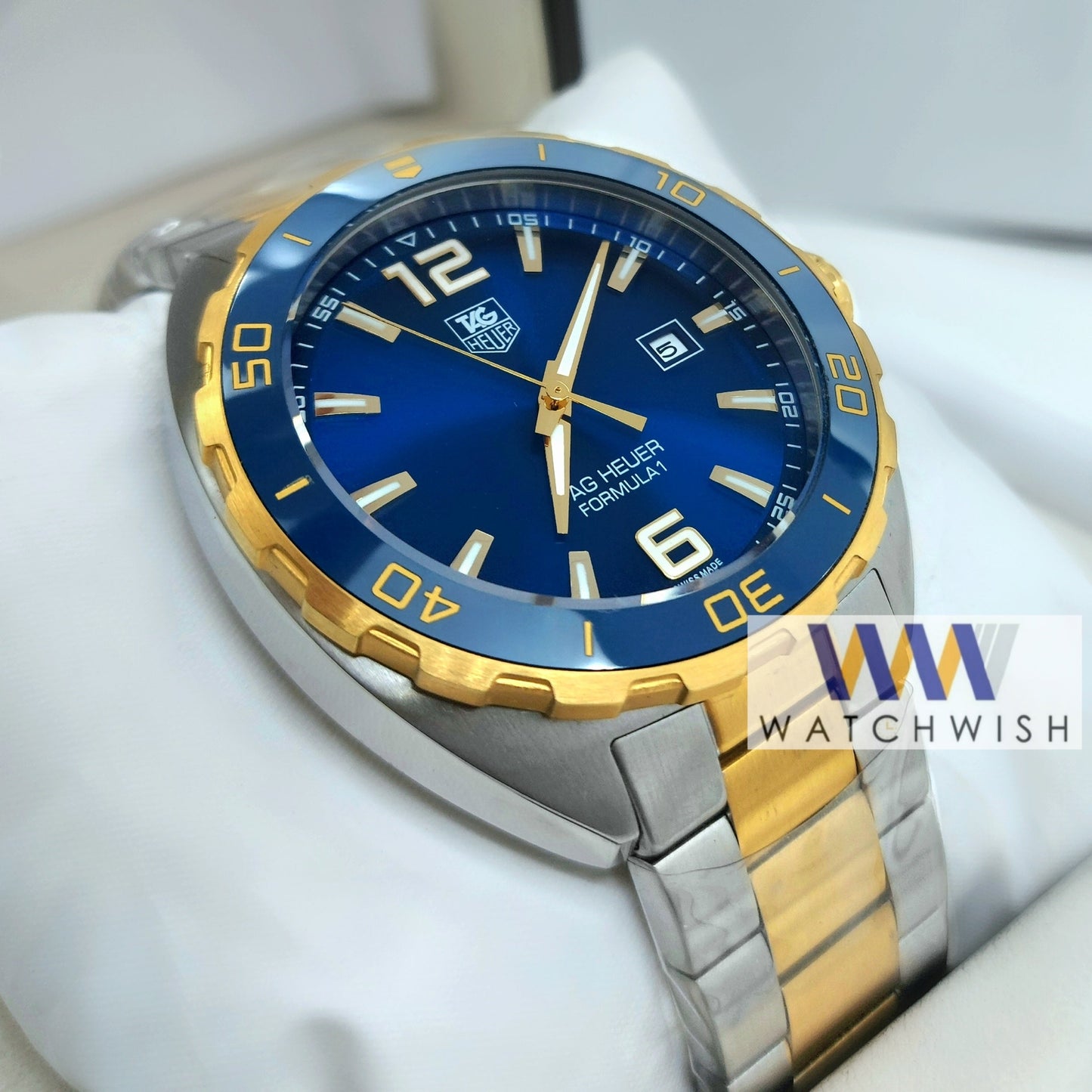 Exclusive Collection Two Tone With Blue Dial Automatic Watch
