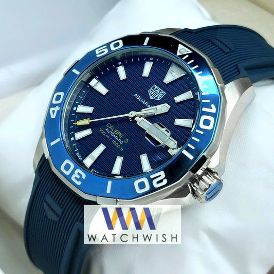 New Collection Silver With Blue Dial Automatic Watch