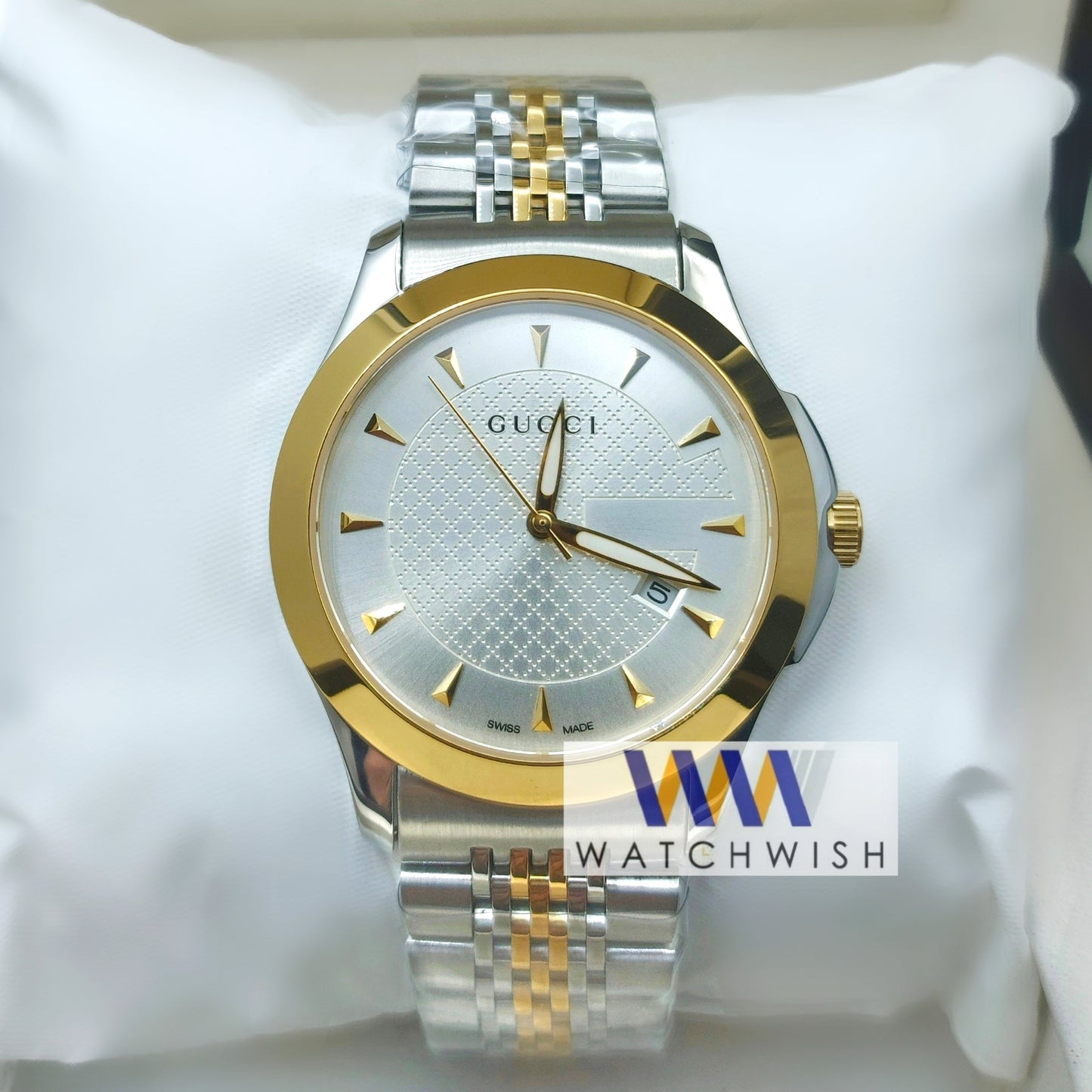 New Collection Two Tone With Silver Dial Watch