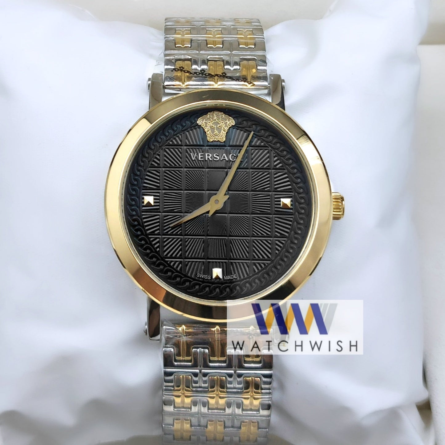 Ladies Collection Two Tone Black Dial Watch