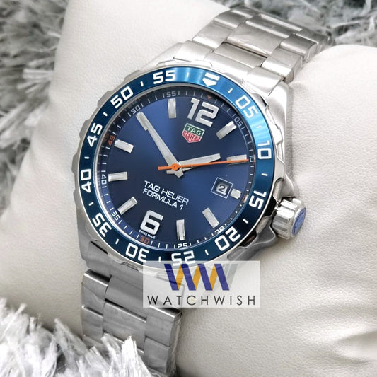 Exclusive Collection Silver With Blue Dial Automatic Watch