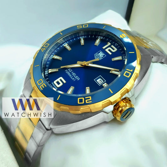 Exclusive Collection Two Tone With Blue Dial Automatic Watch