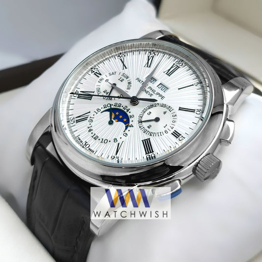 New Collection Silver With White Dial Automatic Watch For Men