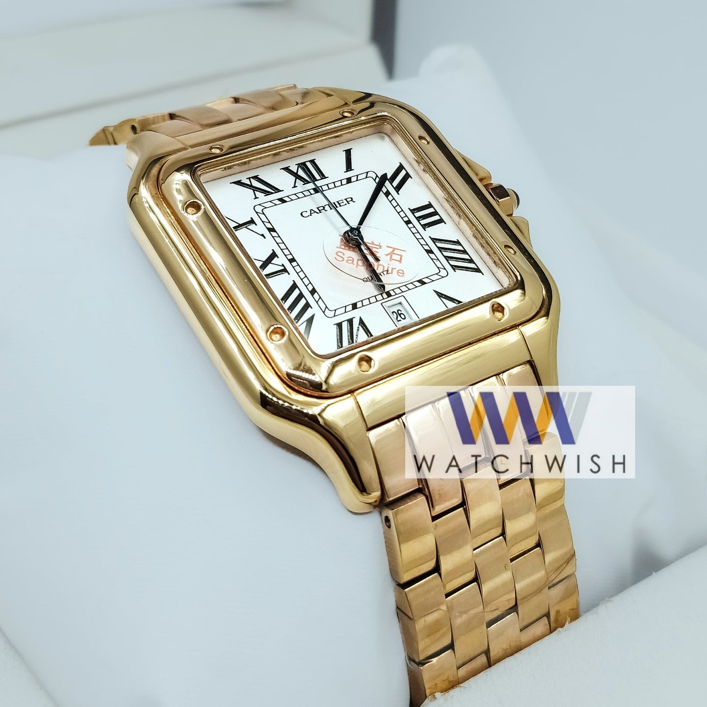 New Collection Rose Gold With White Dial Watch For Men