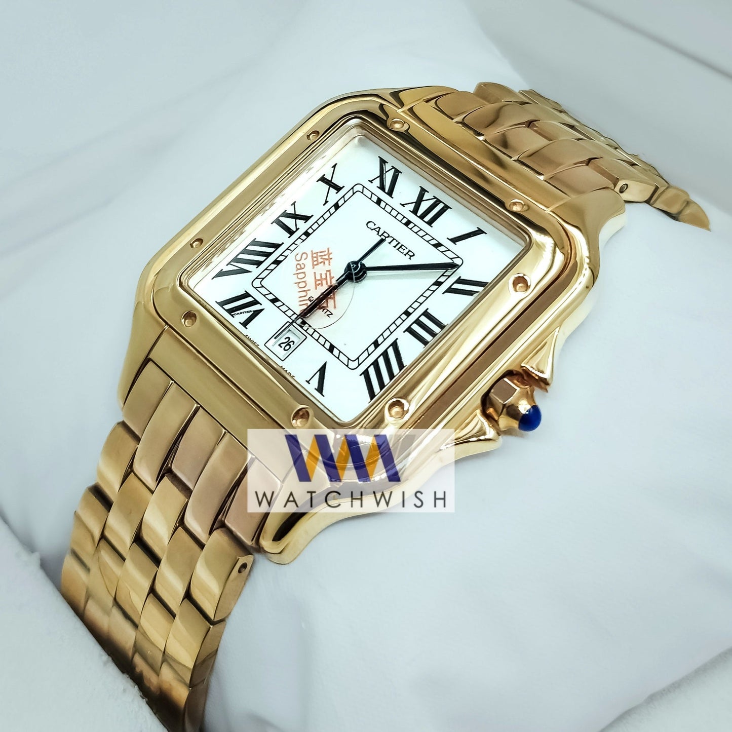 New Collection Rose Gold With White Dial Watch For Men