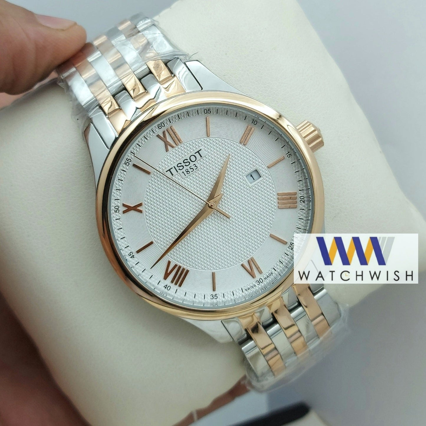 New Collection Silver With White Dial Branded Watch For Men